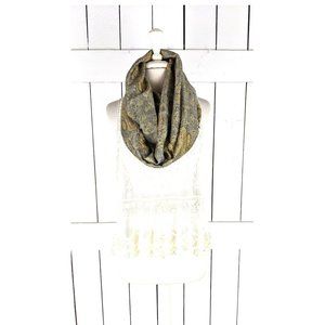 Paisley floral pashmina tassel fringe infinity  loop scarf